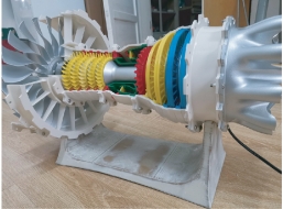 3D打印-喷漆发动机模型